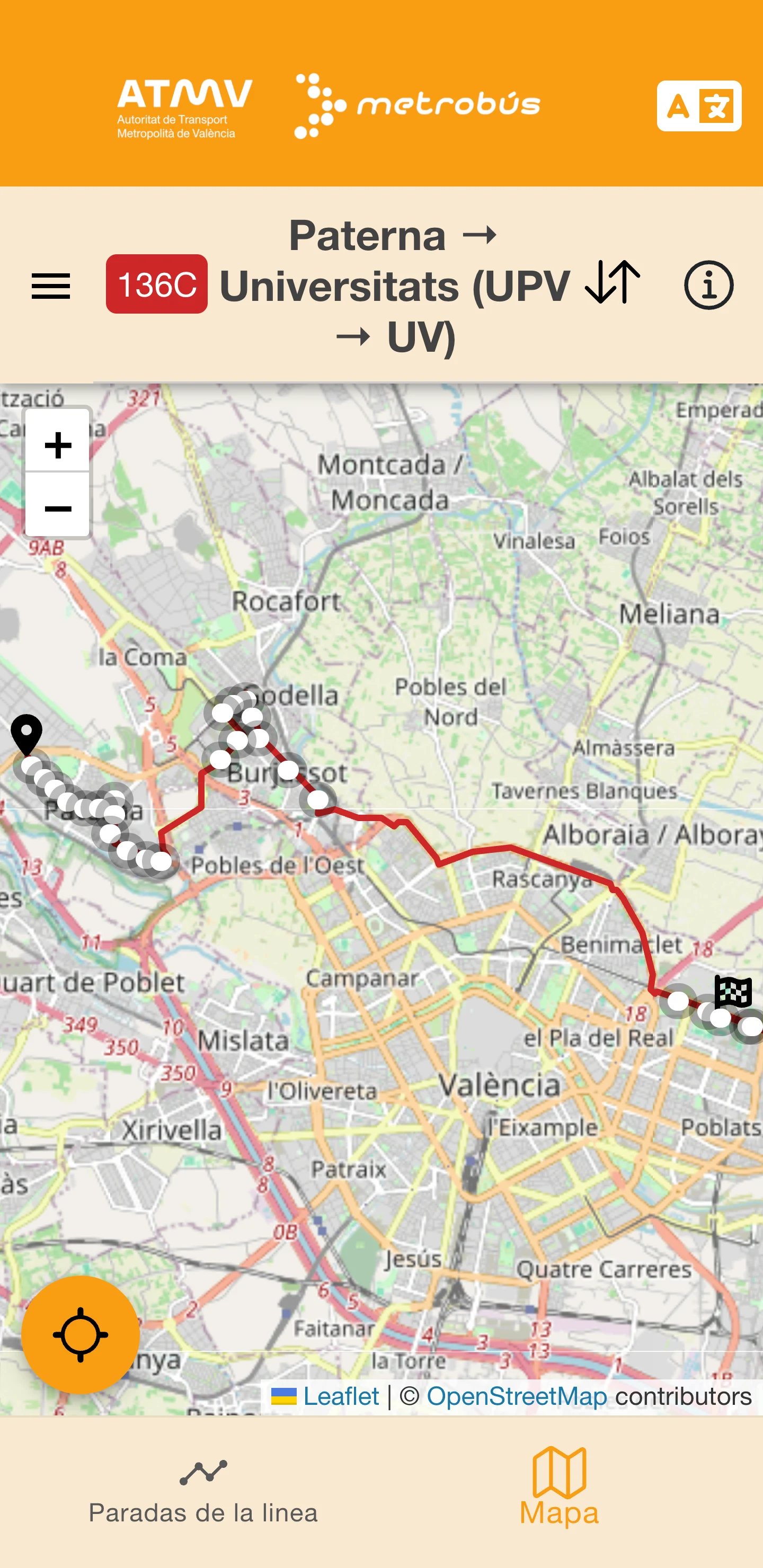 Metrobús screenshot