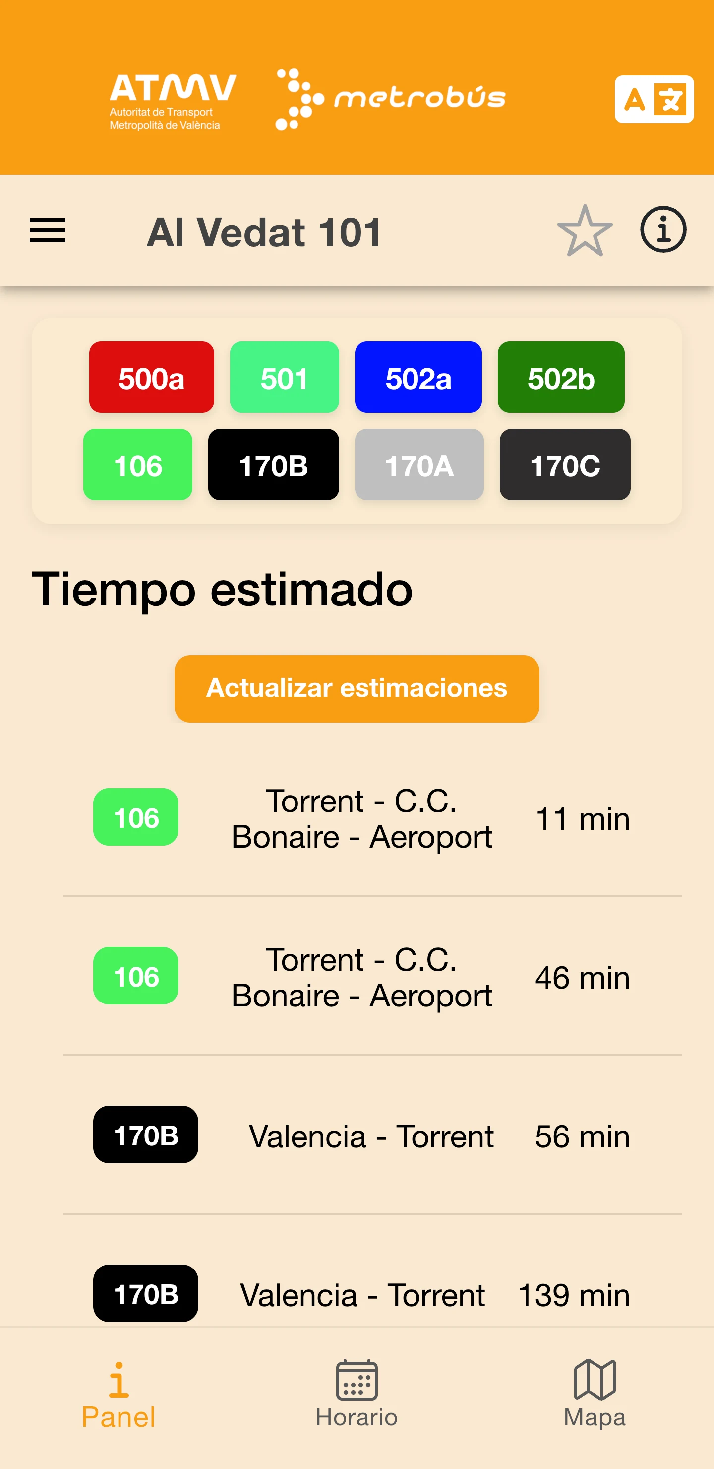 Metrobús screenshot