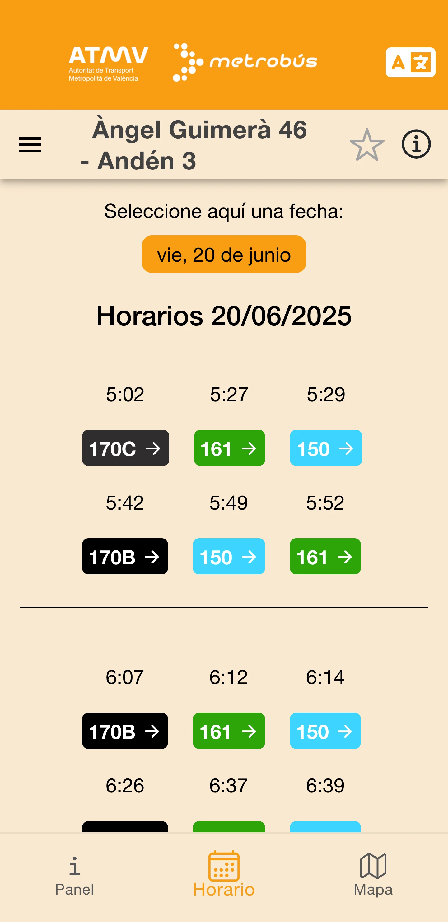 Metrobús screenshot